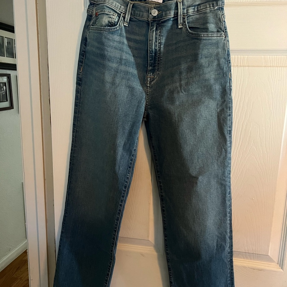 NWOT NOA Hudson mid rise straight crop Size 27